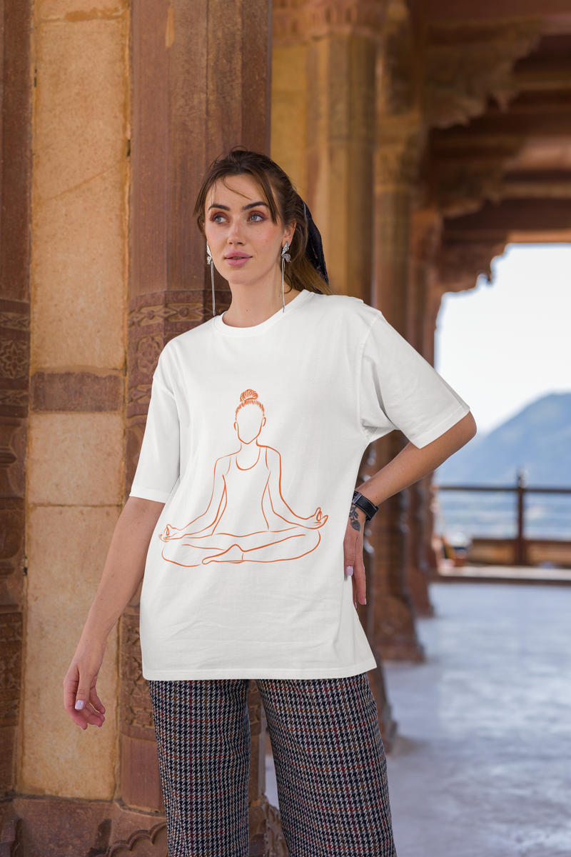 Nome do produto: T-Shirt Mulher Meditando