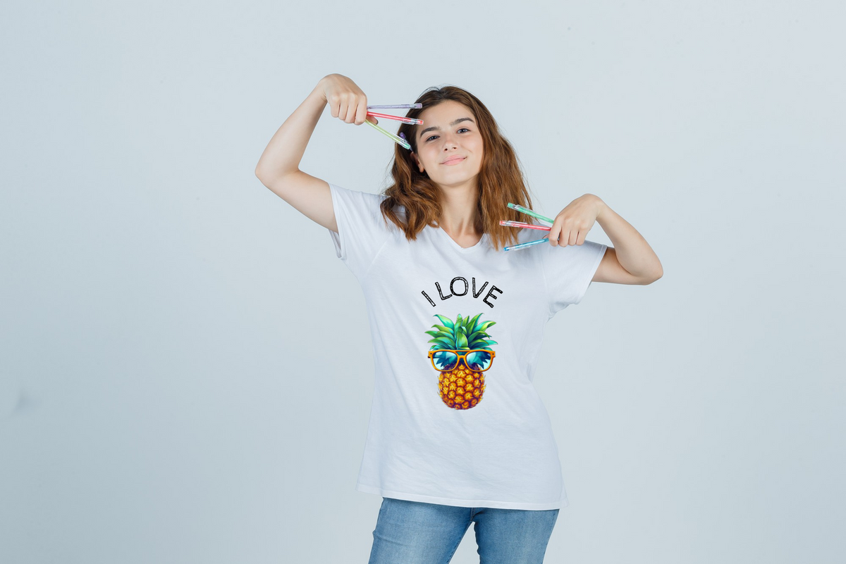 Nome do produto: T-Shirt I love Abacaxi