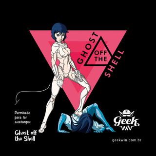 Nome do produtoGhost off the Shell <br>[T-Shirt Plus Size]</br>