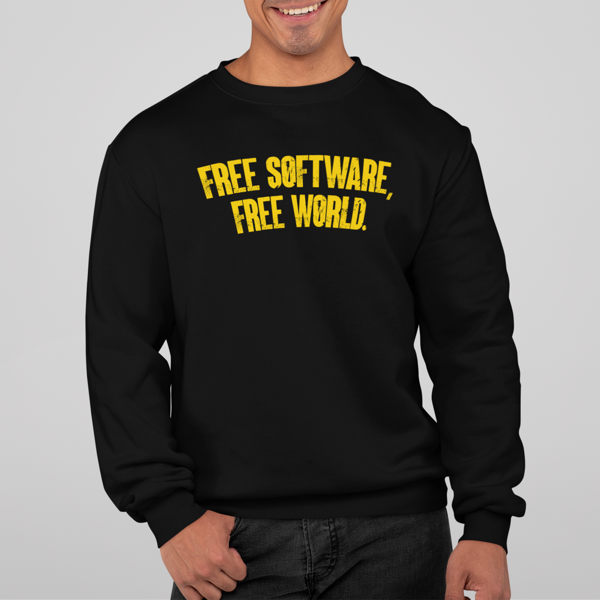 Nome do produto: FREE SOFTWARE FREE WORLD [1] [MOLETOM UNISSEX]