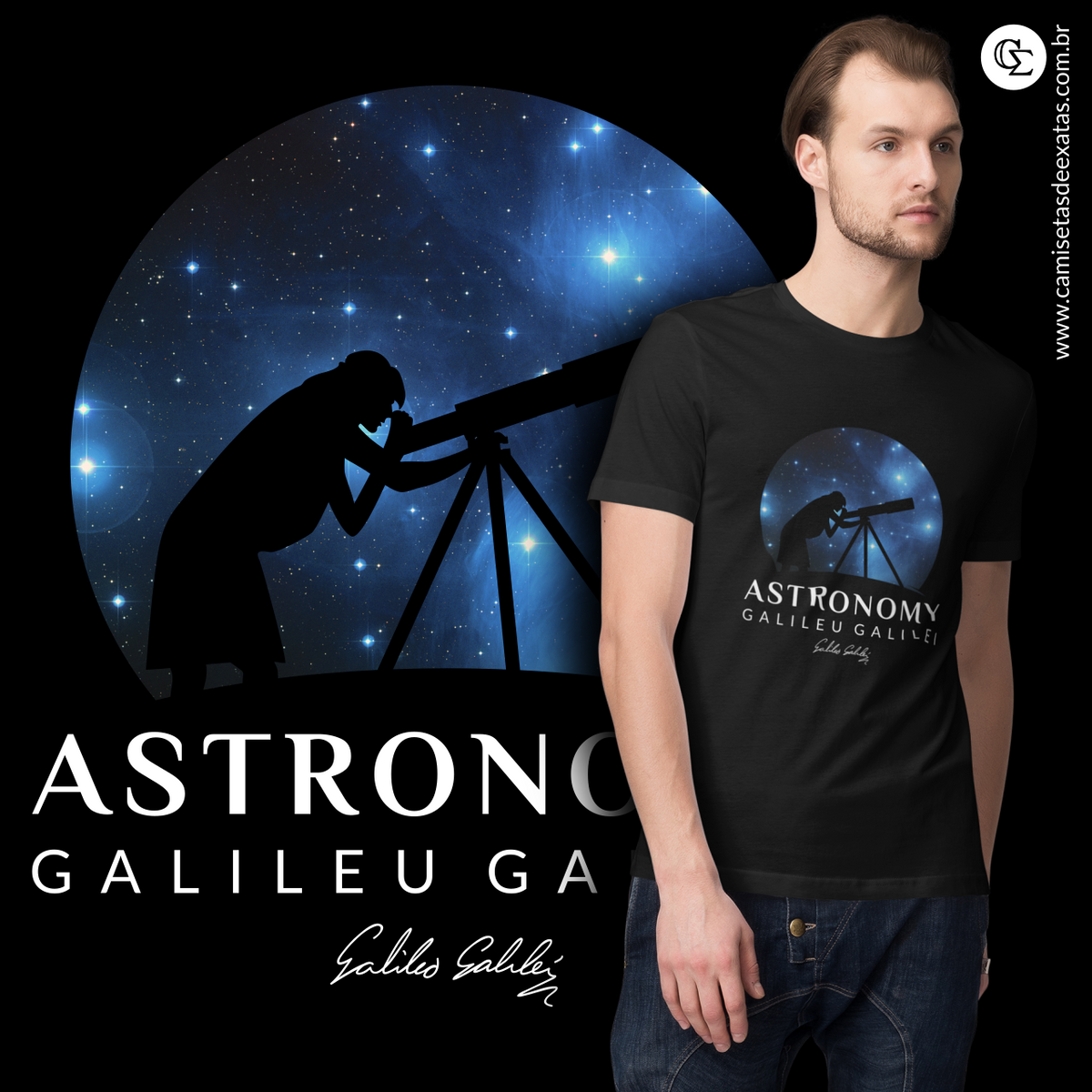 Nome do produto: ASTRONOMY - GALILEU GALILEI [UNISSEX]
