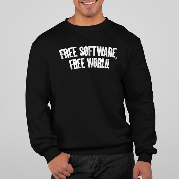 FREE SOFTWARE FREE WORLD [2] [MOLETOM UNISSEX]