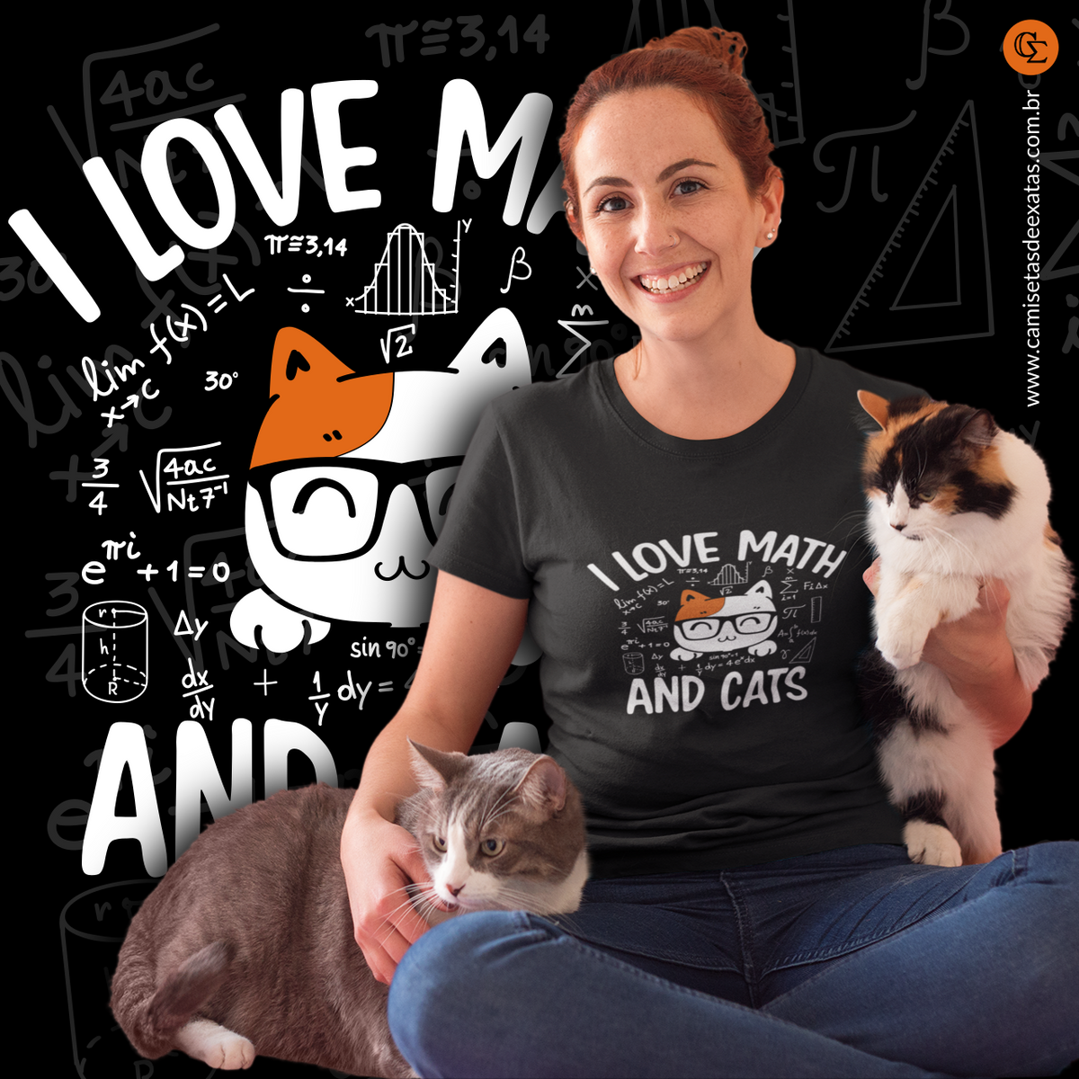 Nome do produto: I LOVE MATH AND CATS [2]