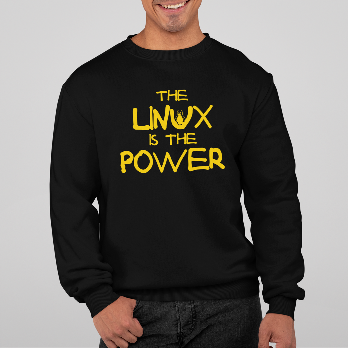 Nome do produto: THE LINUX IS THE POWER [1] [MOLETOM UNISSEX]