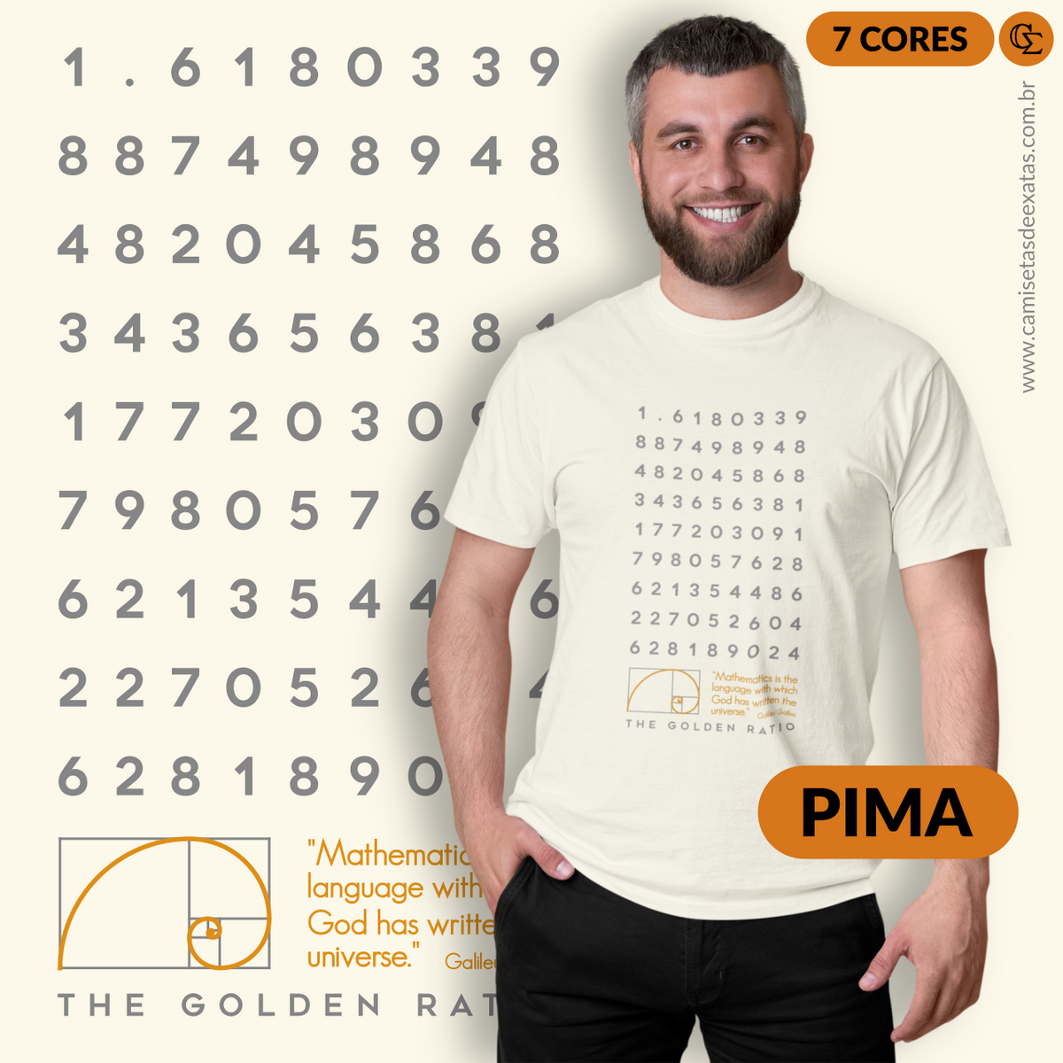 Nome do produto: THE GOLDEN RATIO 1 - PIMA [UNISSEX]