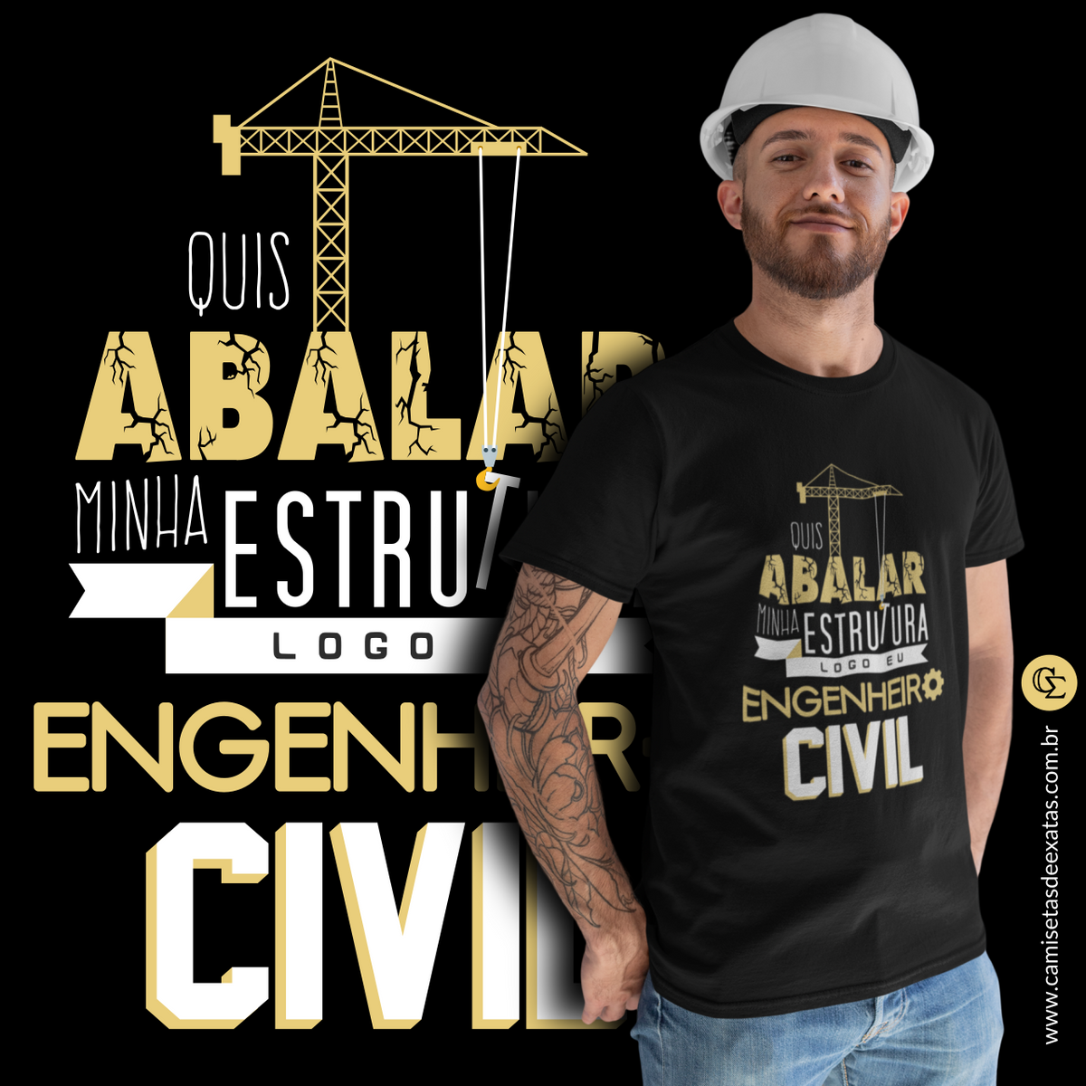 Nome do produto: ABALAR AS ESTRUTURAS - ENGENHEIRO CIVIL [UNISEX]