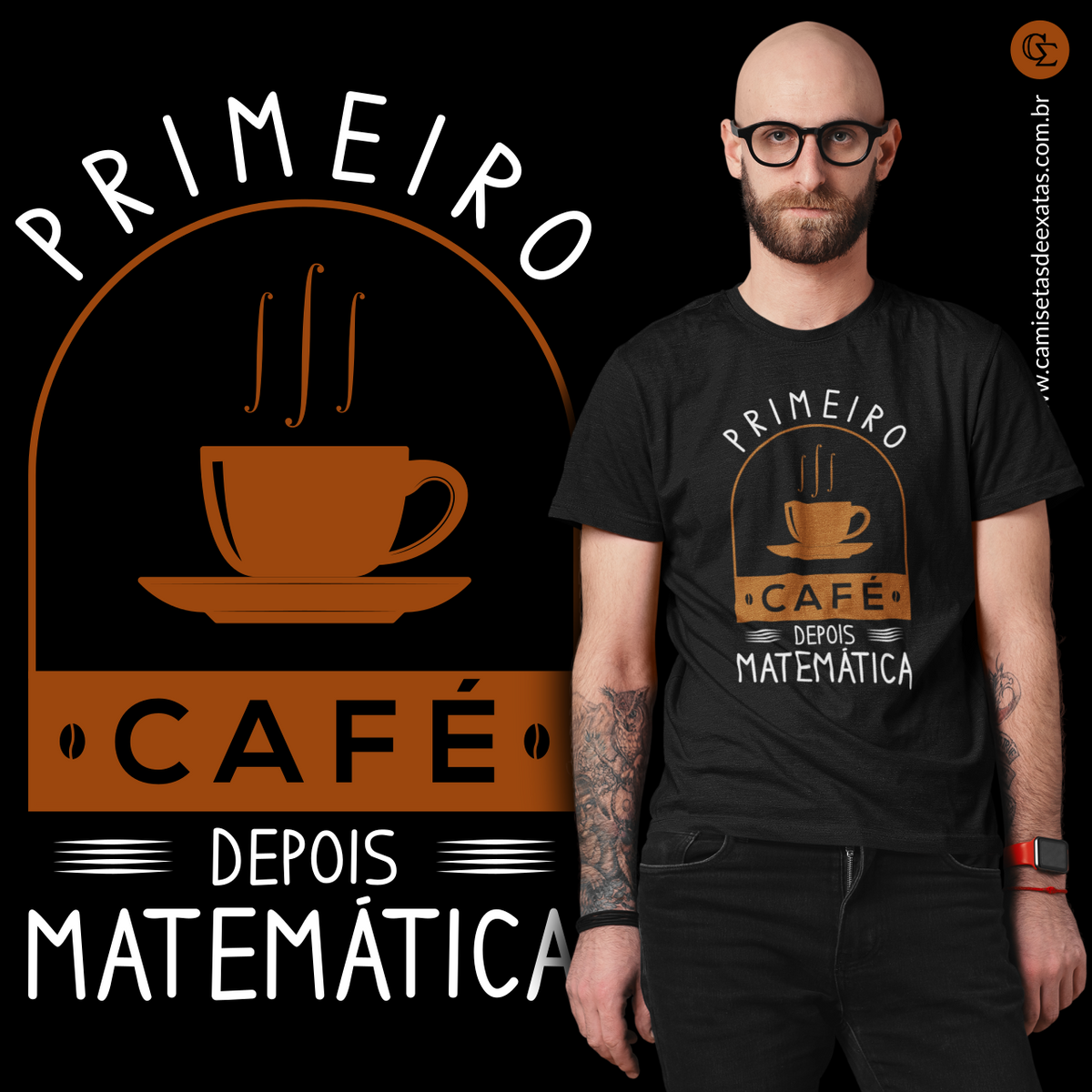 Nome do produto: PRIMEIRO CAFÉ DEPOIS MATEMÁTICA [UNISSEX]