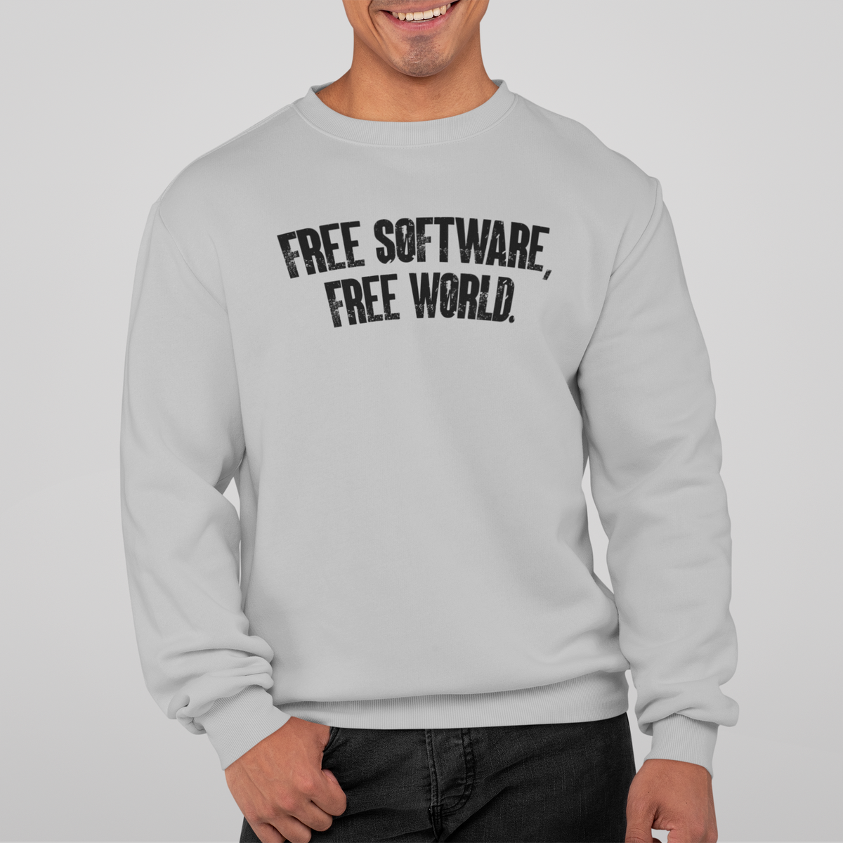 Nome do produto: FREE SOFTWARE FREE WORLD [3] [MOLETOM UNISSEX]
