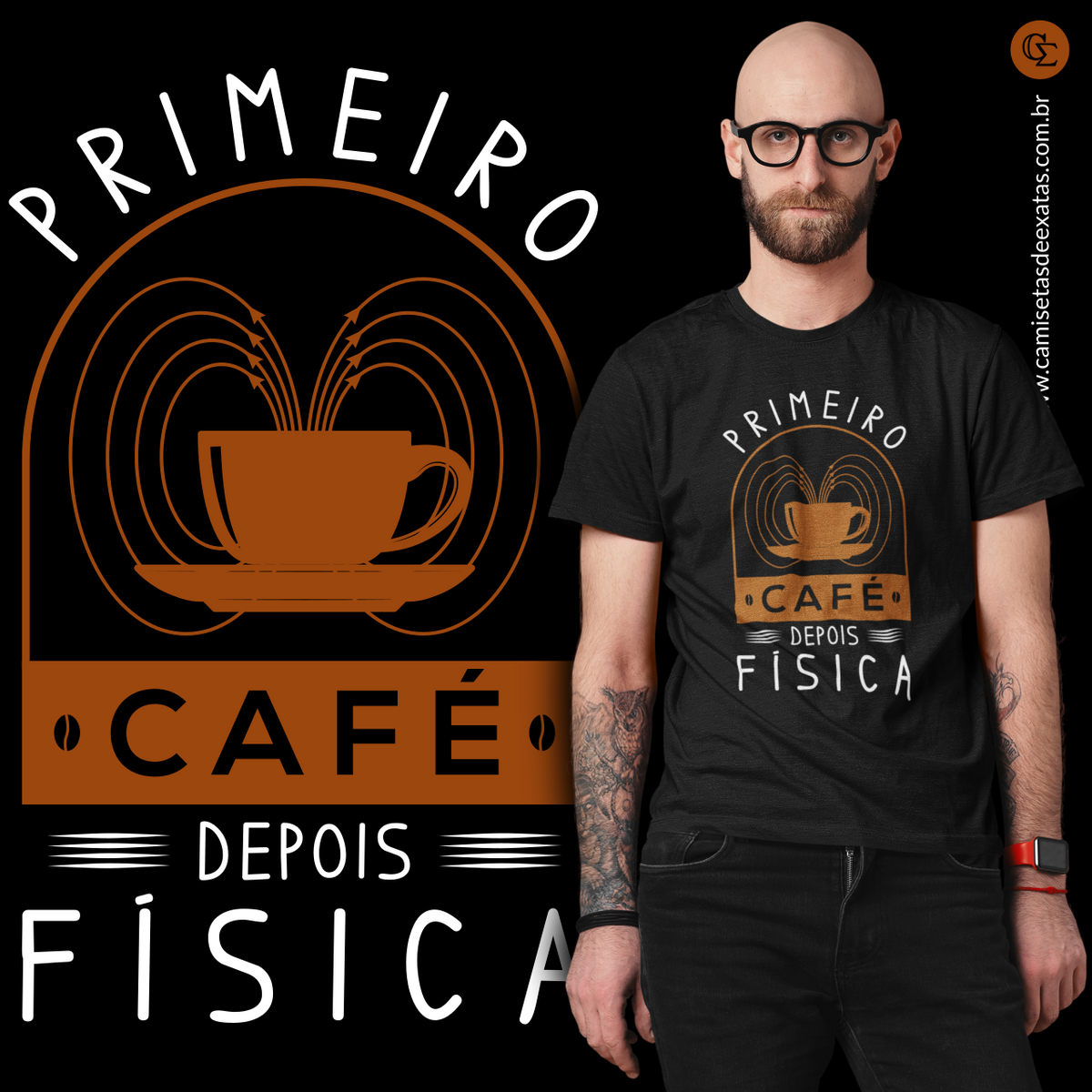 Nome do produto: PRIMEIRO CAFÉ DEPOIS FÍSICA [UNISSEX]