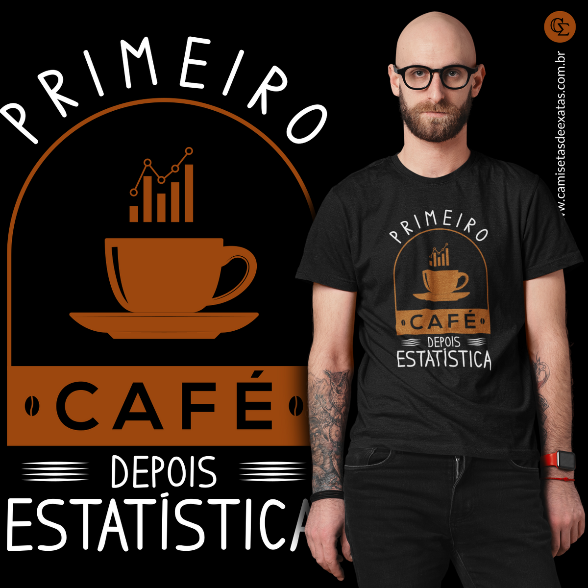 Nome do produto: PRIMEIRO CAFÉ DEPOIS ESTATÍSTICA [UNISSEX]