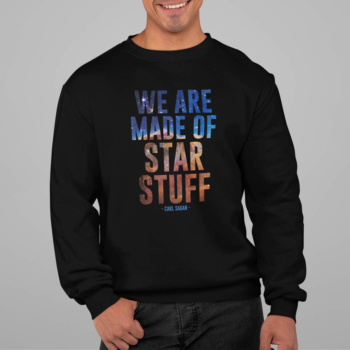 Nome do produto: WE ARE MADE OF STAR STUFF [MOLETOM UNISSEX]