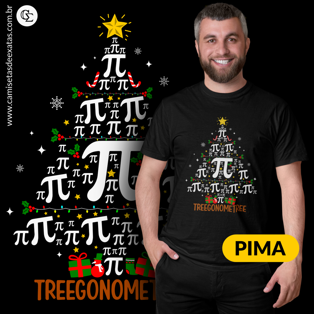 Nome do produto: ÁRVORE DE NATAL DE MATEMÁTICO - PIMA [UNISSEX]