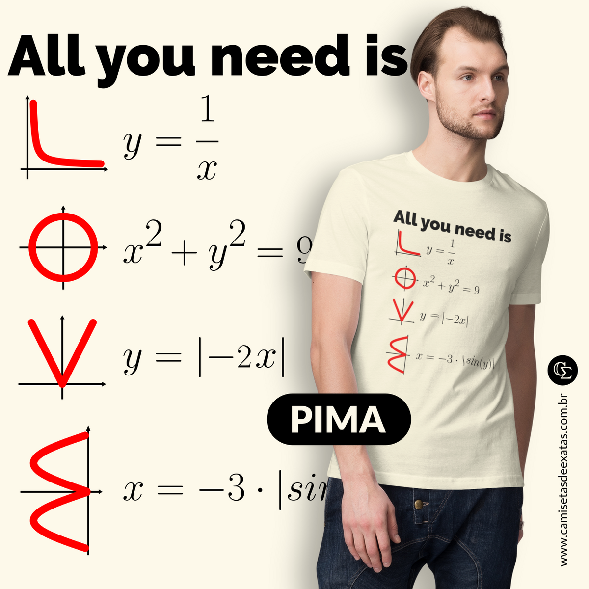 Nome do produto: ALL YOU NEED IS LOVE 1 - PIMA [UNISSEX]