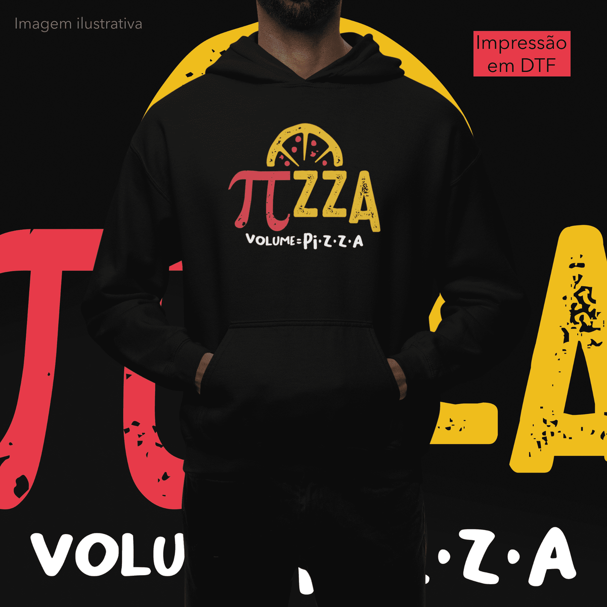 Nome do produto: VOLUME DA PIZZA [MOLETOM CANGURU]