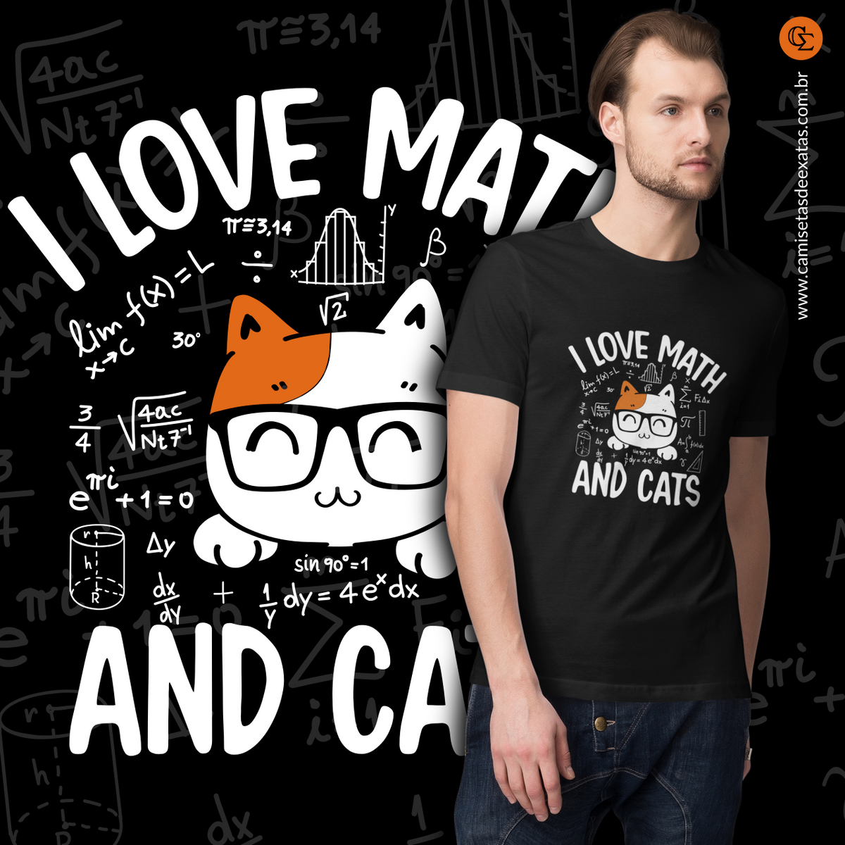 Nome do produto: I LOVE MATH AND CATS [2]