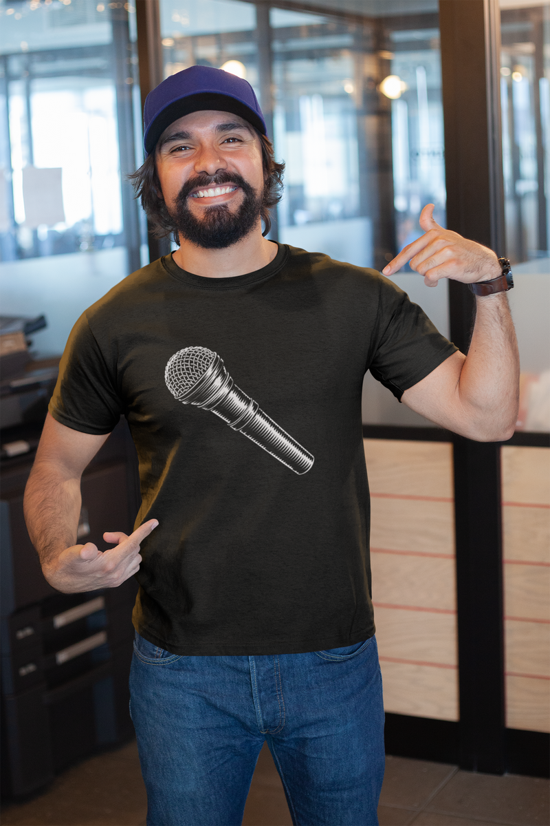 Nome do produto: Camiseta Vocalista Microfone