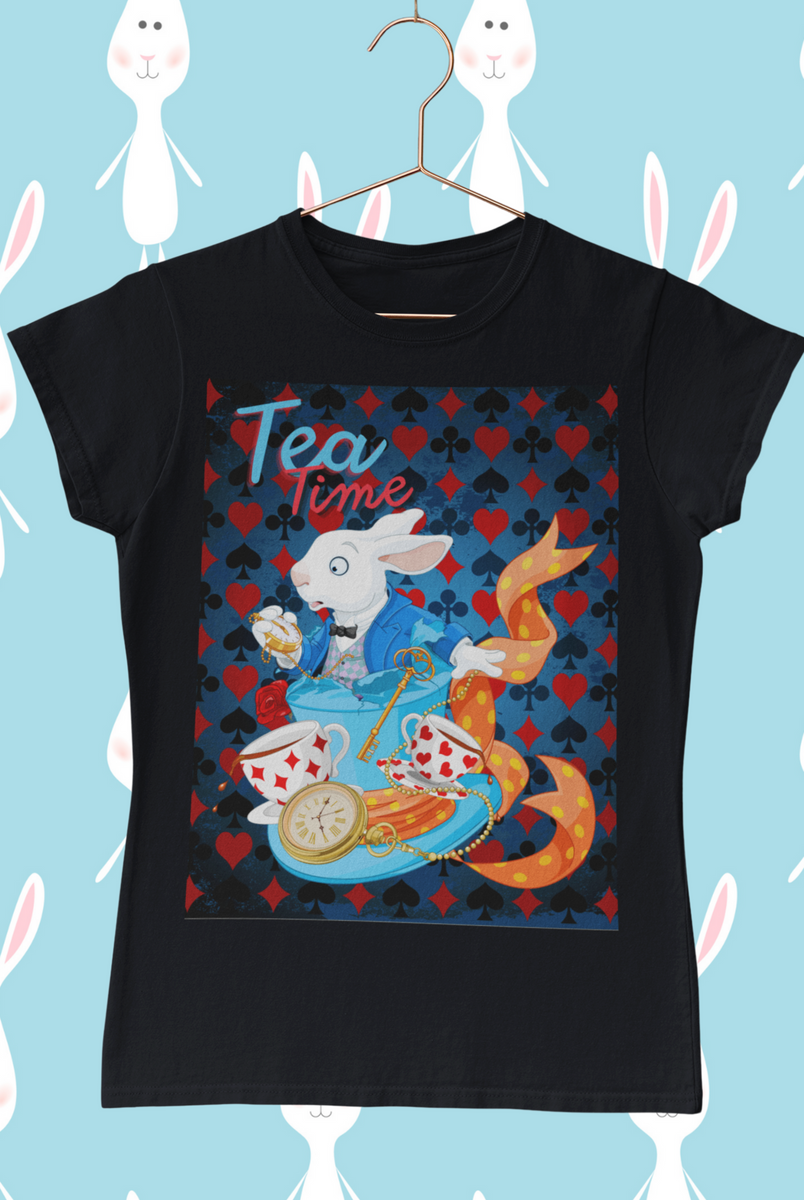 Nome do produto: Camiseta Baby Long  Wonderfull Tea Time