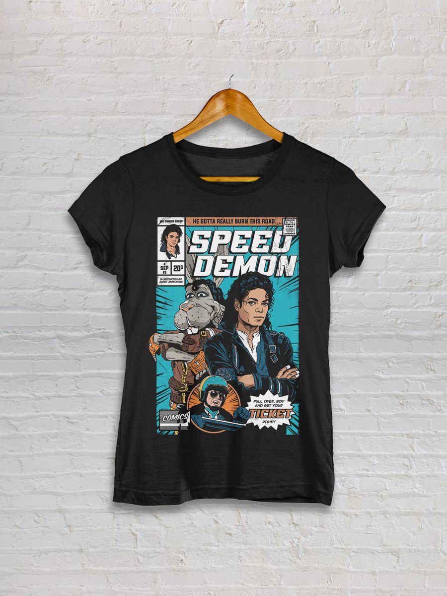 Nome do produto: BABY LOOK - MICHAEL JACKSON - SPEED DEMON