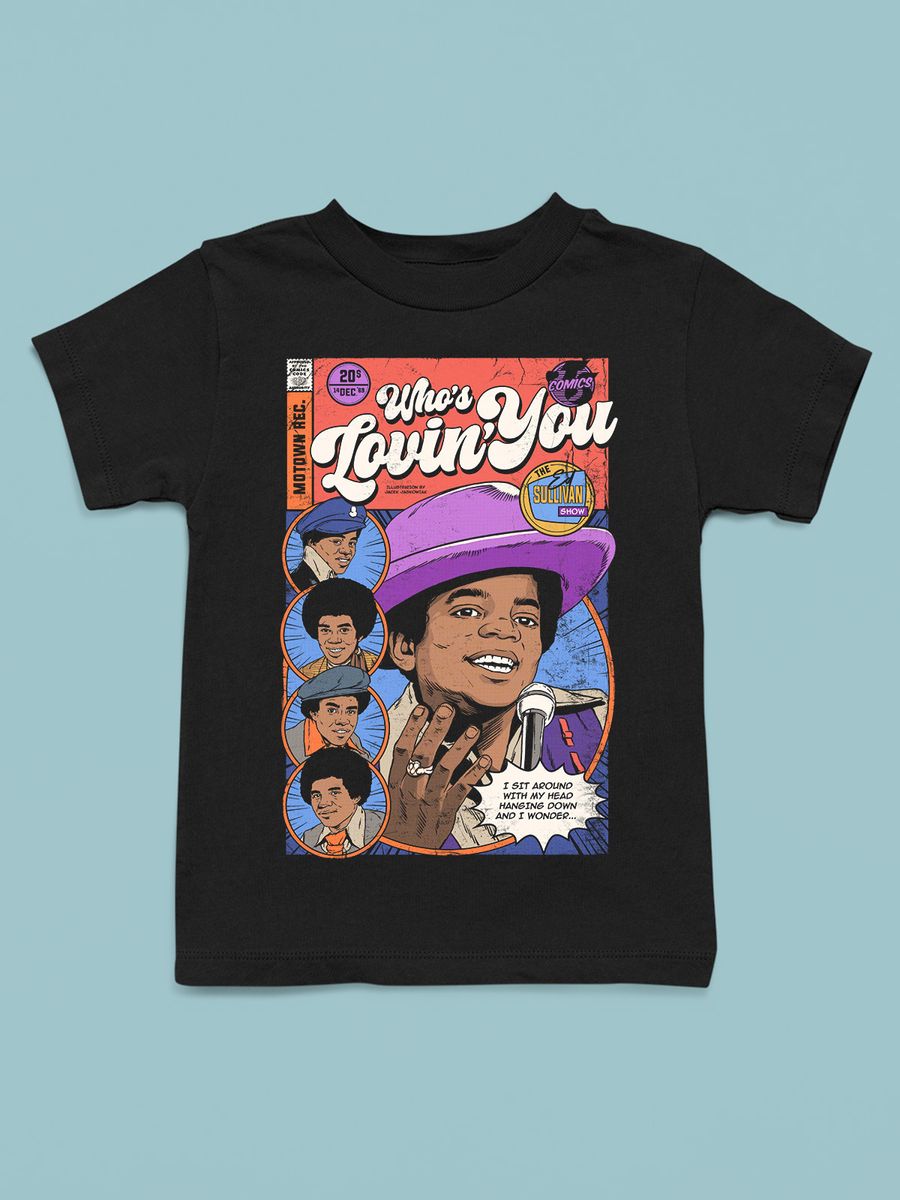 Nome do produto: CAMISETA INFANTIL - JACKSONS 5 - WHO\'S LOVING YOU