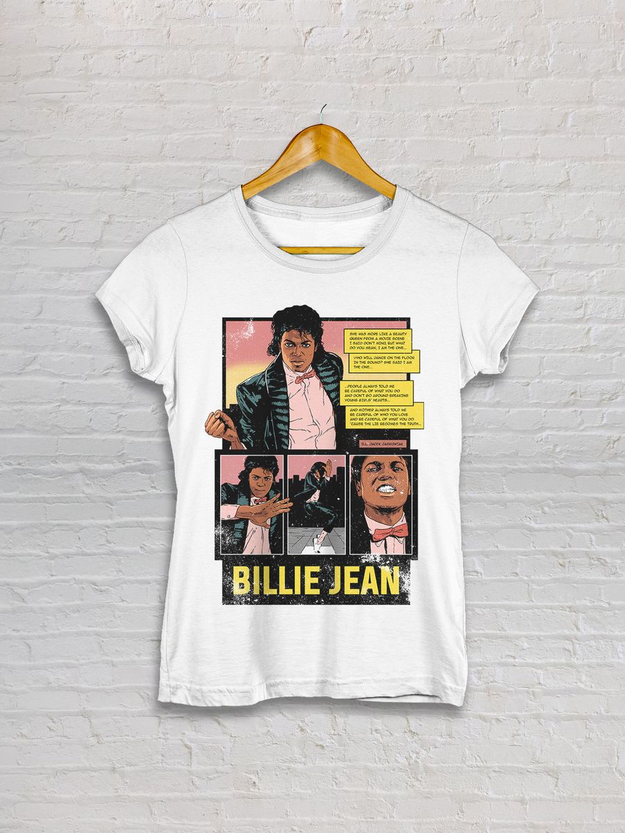 Nome do produto: BABY LOOK - MICHAEL JACKSON - BILLIE JEAN