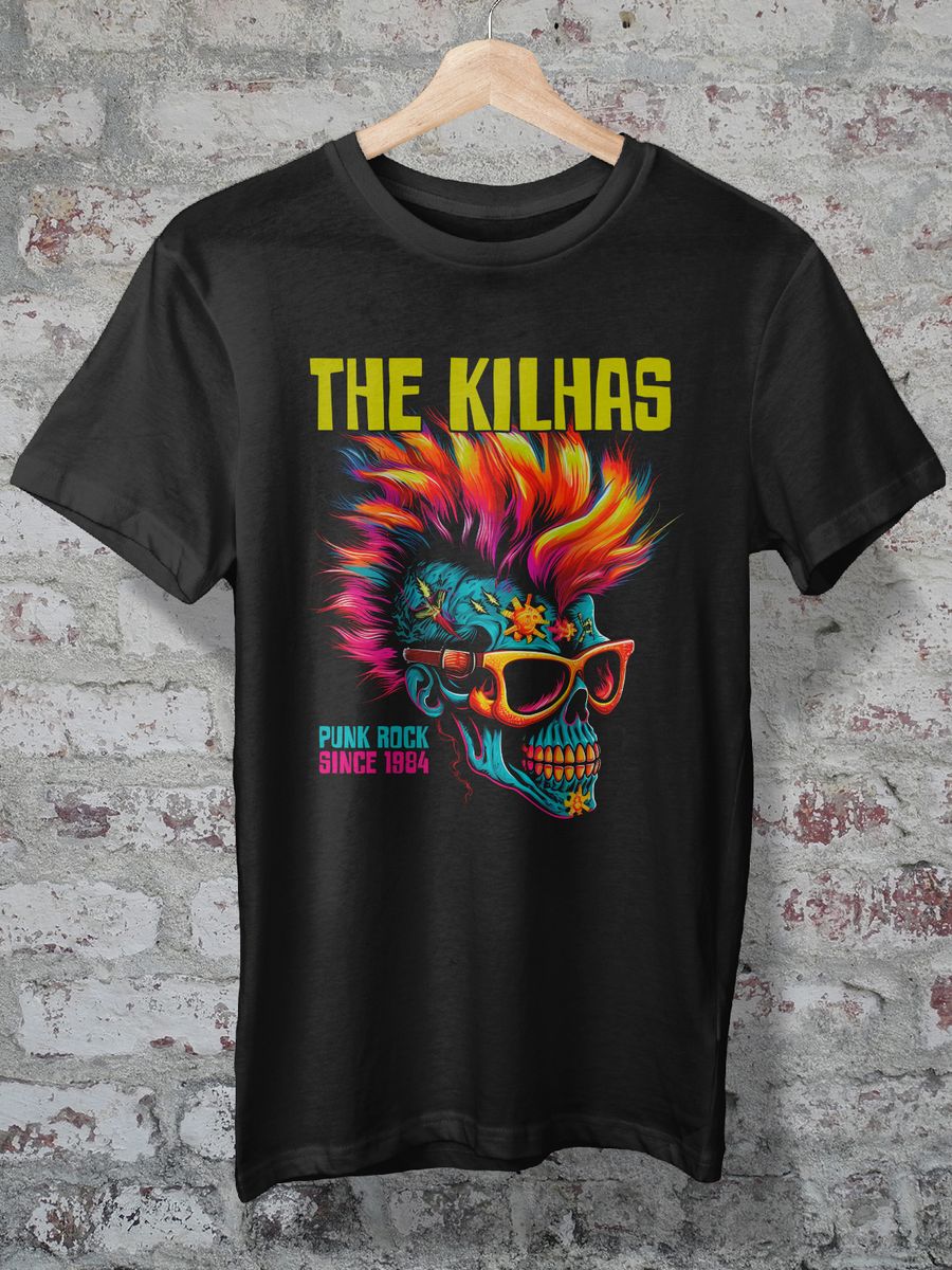 Nome do produto: CAMISETA - THE KILHAS - COLOR SKULL