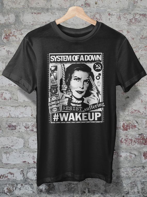 CAMISETA - SYSTEM OF A DOWN - WAKE UP