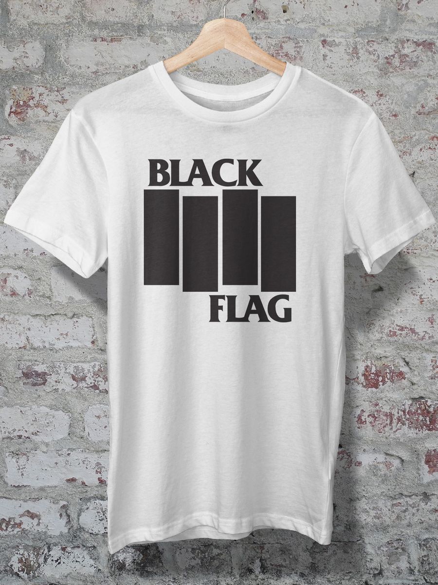 Nome do produto: CAMISETA - BLACK FLAG - LOGO