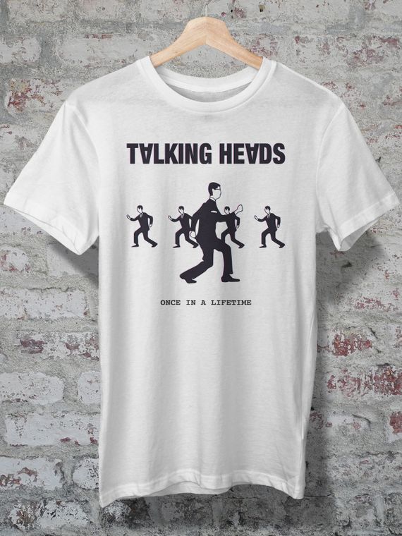 CAMISETA - TALKING HEADS - ONCE IN A LIFETIME