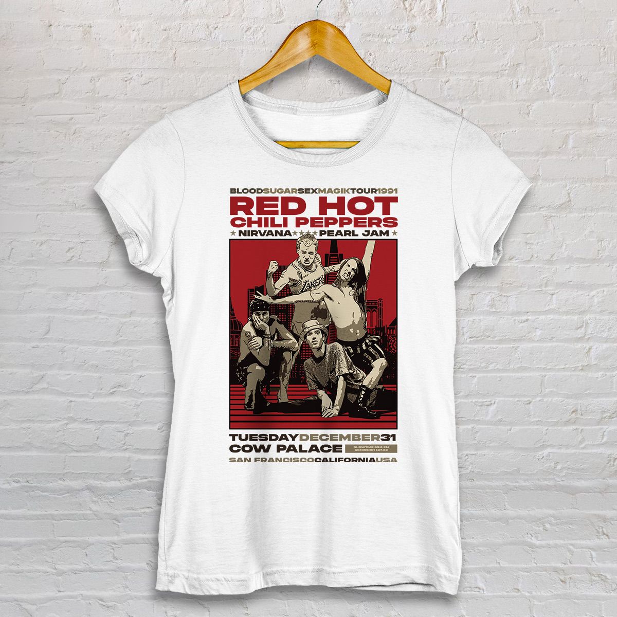 Nome do produto: BABY LOOK - RED HOT CHILI PEPPERS - NIRVANA - PEARL JAM - POSTER