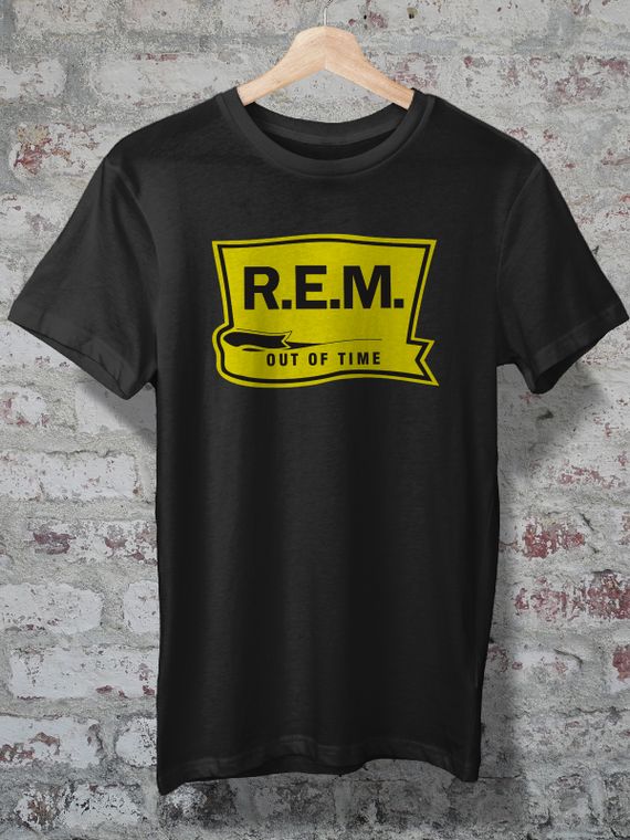 CAMISETA - PS - R.E.M. - OUT OF TIME 