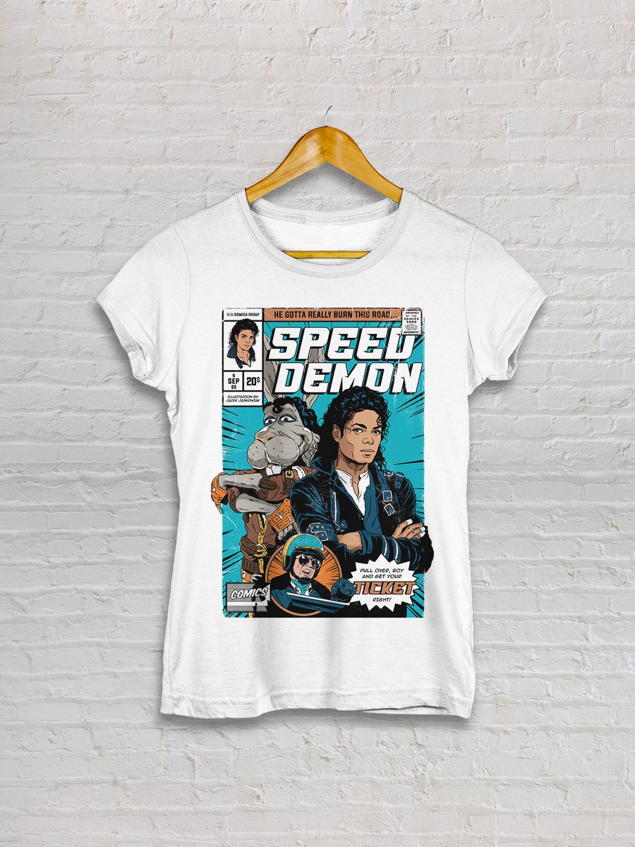 Nome do produto: BABY LOOK - MICHAEL JACKSON - SPEED DEMON