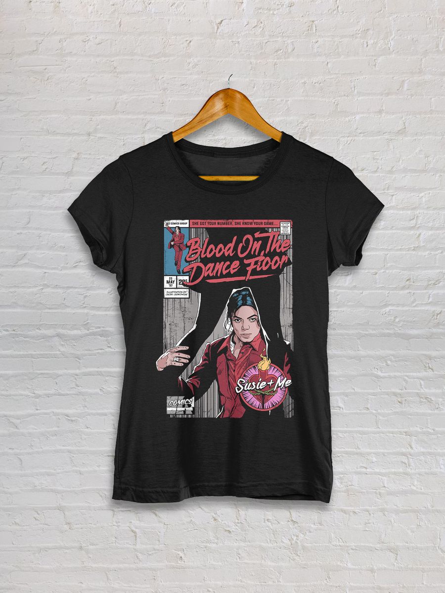 Nome do produto: CAMISETA - MICHAEL JACKSON - BLOOD ON THE DANCE FLOOR