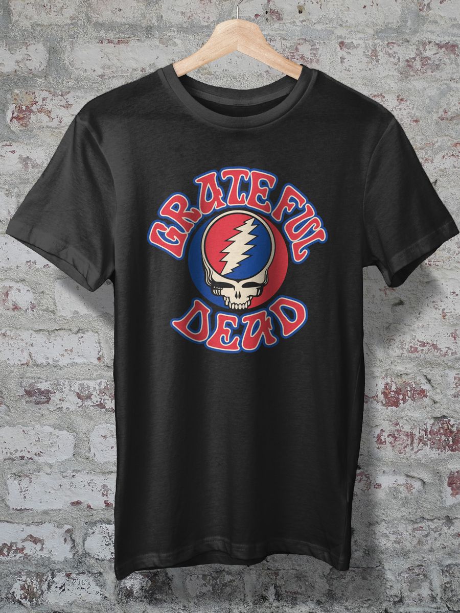 TShirt Quality CAMISETA GRATEFUL DEAD LOGO em Mojo Camisetas