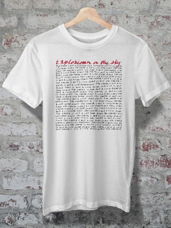 CAMISETA - EXPLOSIONS IN THE SKY - THE EARTH IS NOT A COLD 