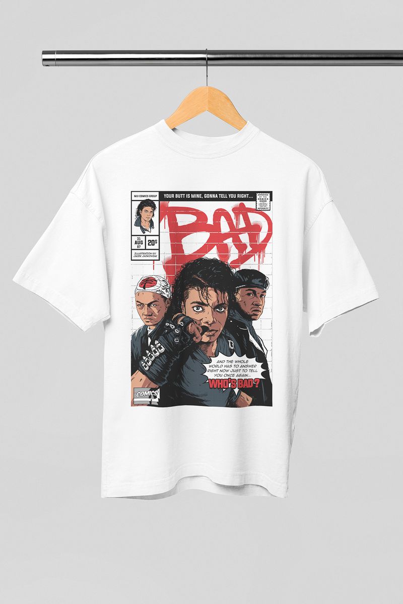 Nome do produto: OVERSIZED - MICHAEL JACKSON - BAD