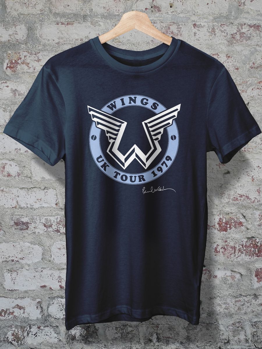 Nome do produto: CAMISETA - WINGS - PAUL MCCARTNEY - UK TOUR 1979