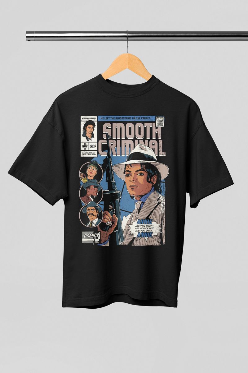 Nome do produto: OVERSIZED - MICHAEL JACKSON - SMOOTH CRIMINAL