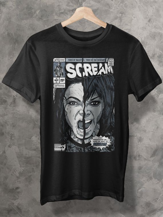 CAMISETA - MJ - SCREAM