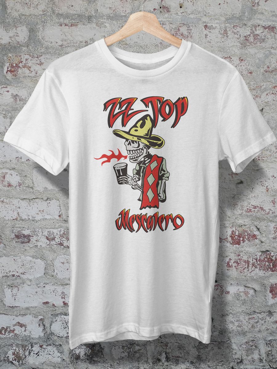 TShirt Quality CAMISETA ZZ TOP MESCALERO em Mojo Camisetas