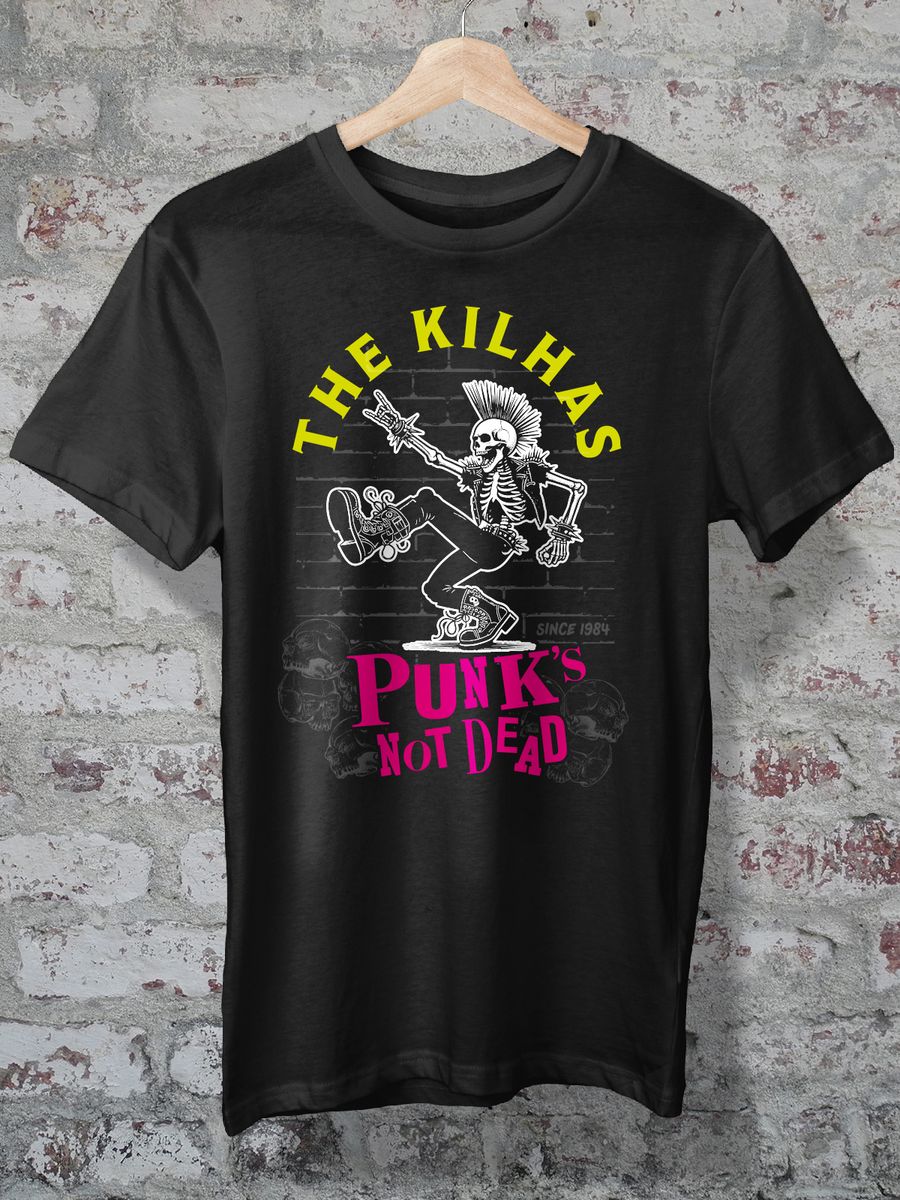 Nome do produto: CAMISETA - PS - THE KILHAS - PUNKS NOT DEAD