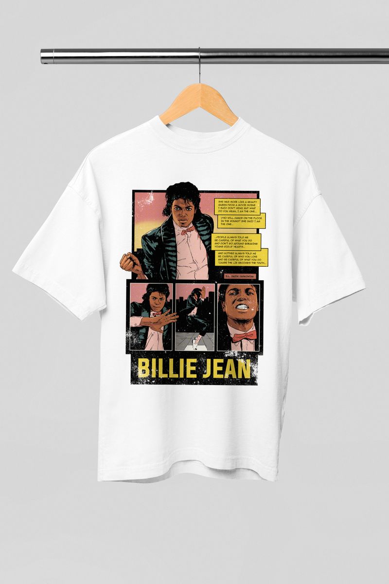 Nome do produto: OVERSIZED - MICHAEL JACKSON - BILLIE JEAN