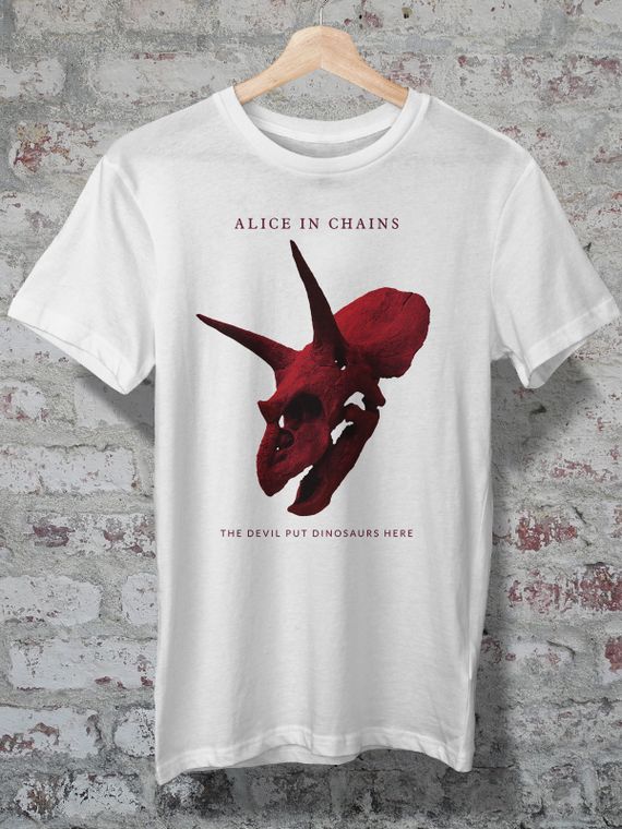 CAMISETA - ALICE IN CHAINS - THE DEVIL PUT DINOSAURS HERE