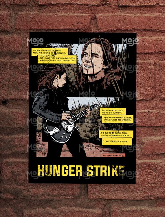 POSTER - TEMPLE OF THE DOG - HUNGER STRIKE