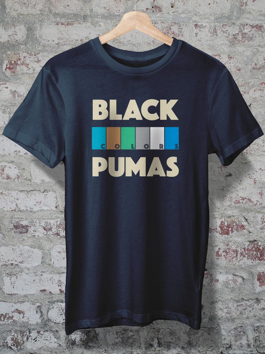 Nome do produto: CAMISETA - BLACK PUMAS - COLORS