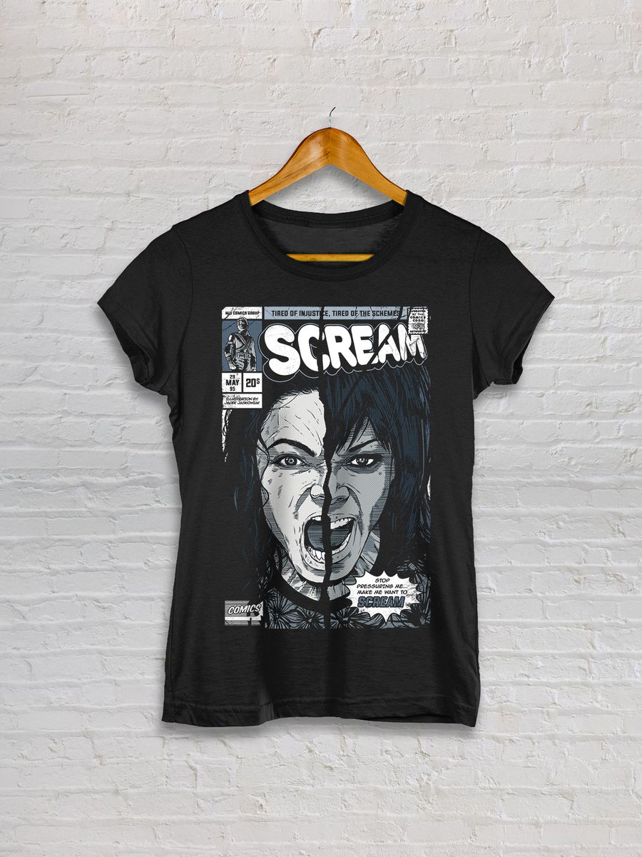 Nome do produto: BABY LOOK - MICHAEL JACKSON - SCREAM