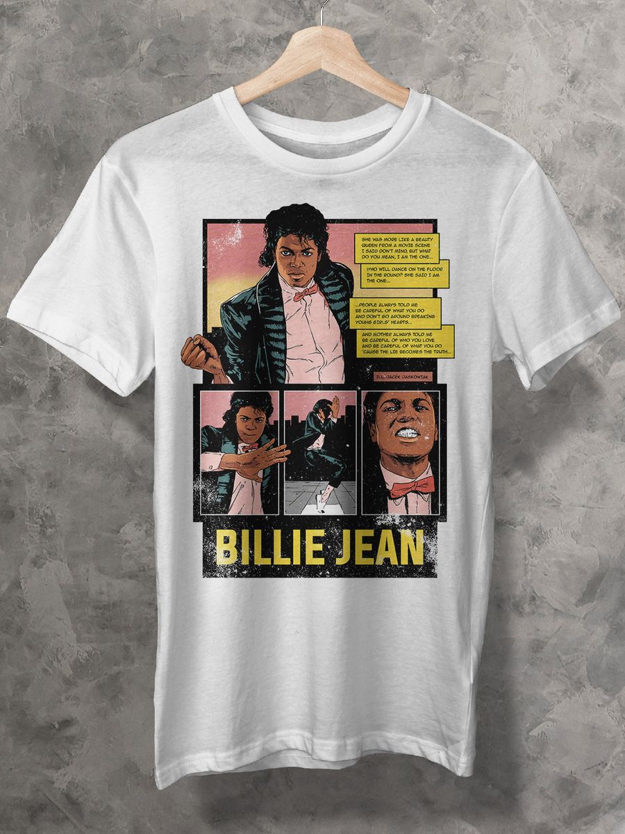 Nome do produto: CAMISETA - MICHAEL JACKSON - BILLIE JEAN