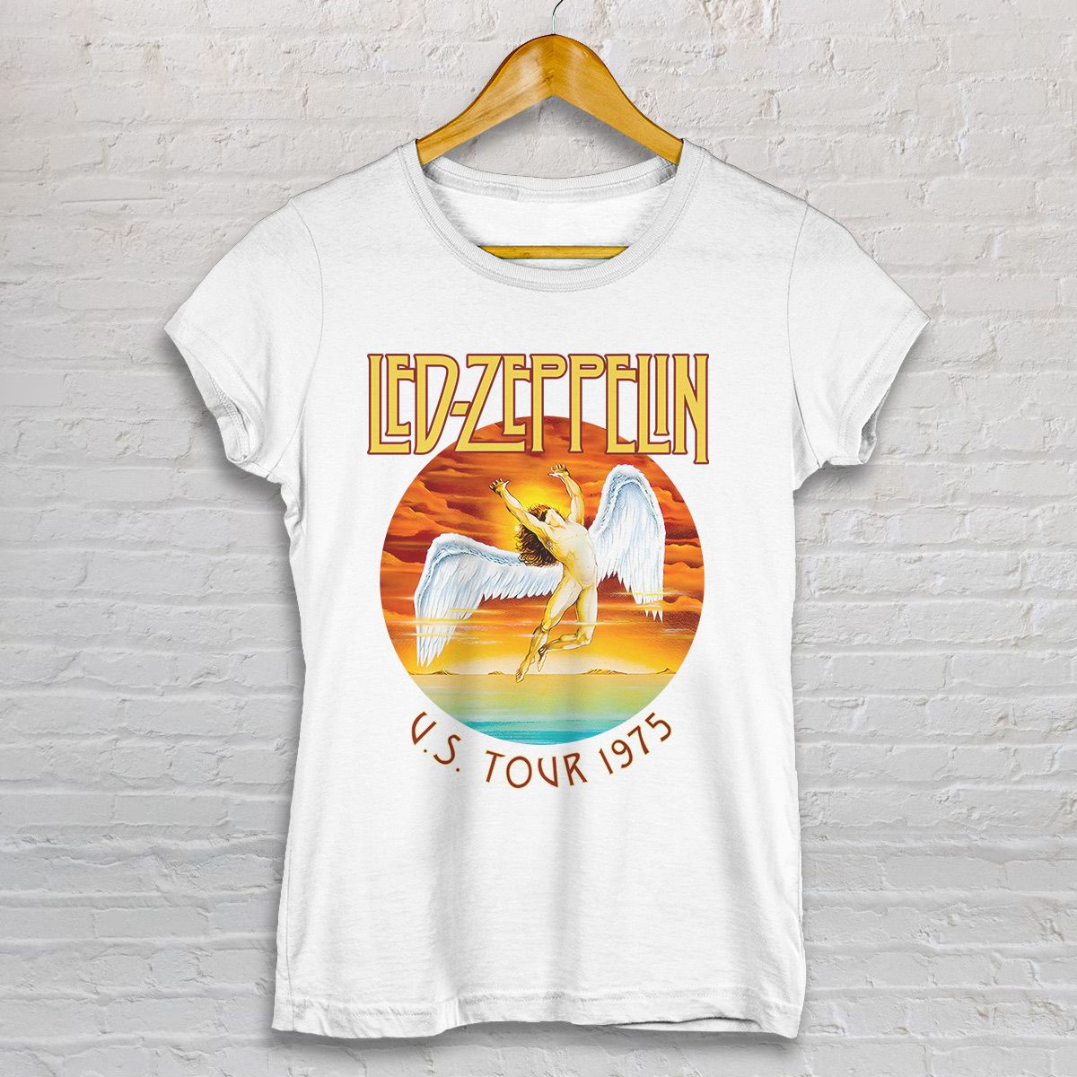 Nome do produto: BABY LOOK - LED ZEPPELIN - US TOUR 1975