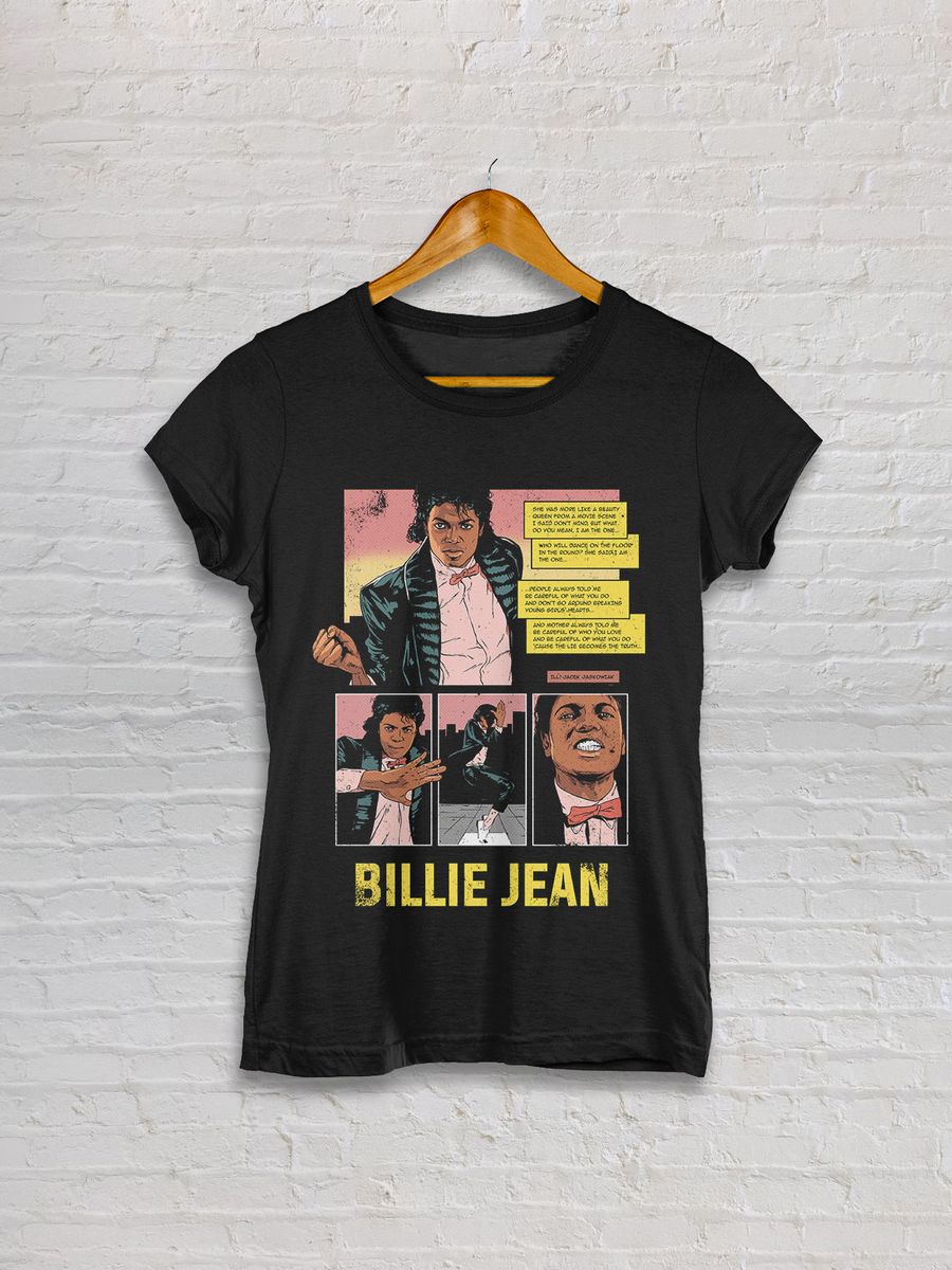 Nome do produto: BABY LOOK - MICHAEL JACKSON - BILLIE JEAN