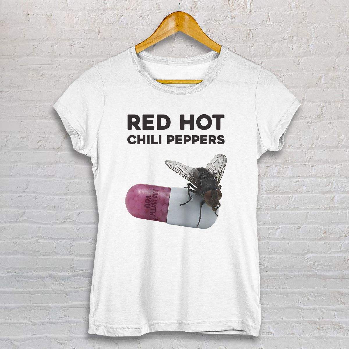 Nome do produto: BABY LOOK - RED HOT CHILI PEPPERS - I\'M WITH YOU
