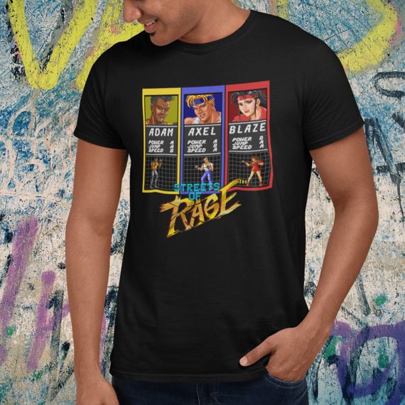 Camiseta Streets of Rage - Select Player